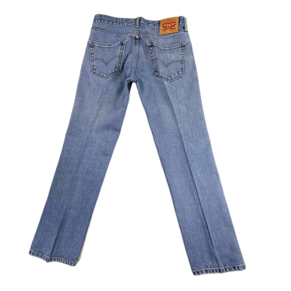 Levi's Men's 505 Blue 32x30 Original Fit Jeans Straight Leg Zip Fly 100% Cotton‎